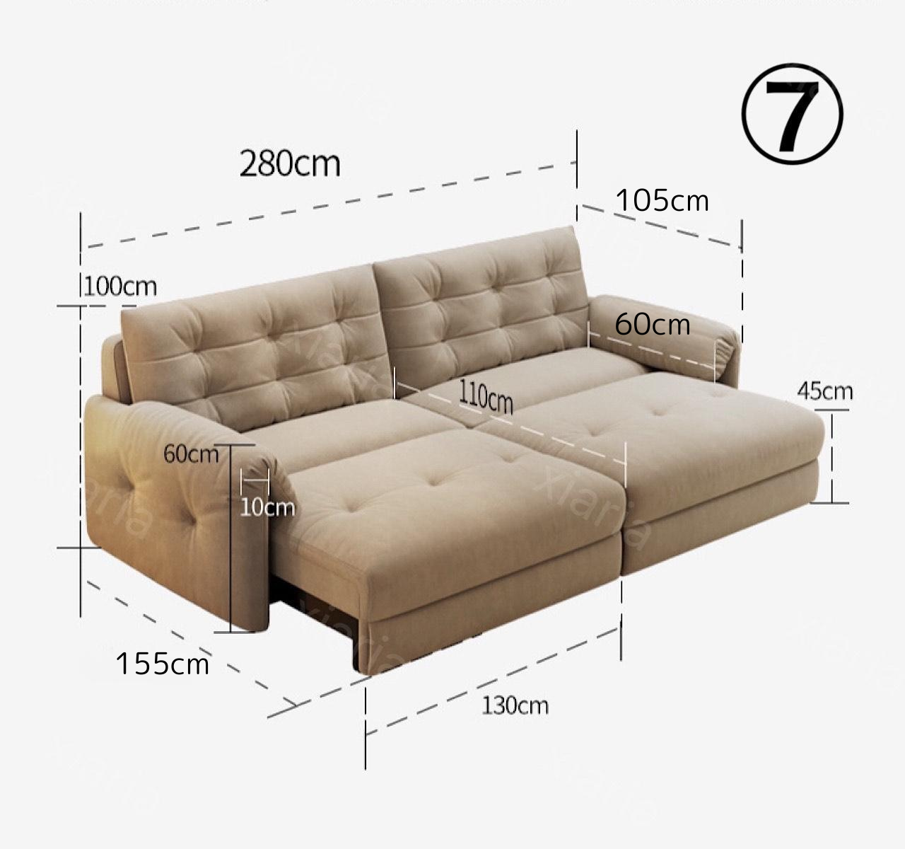 ピナクル エレファントイヤーズ クラウド 電動 ソファベッド クリーム スタイル リビングルーム モダン ソファ