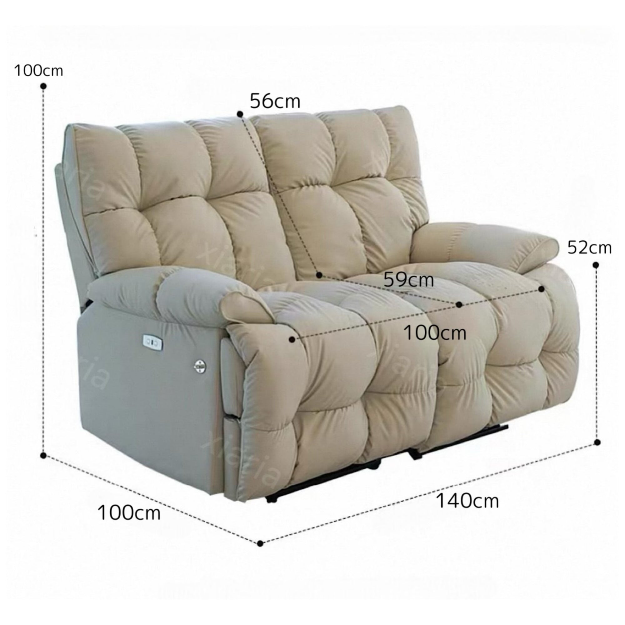 スペース ソファー キャビン クラウド リビング ルーム 電動 ダブル レジャー リクライニング カップル ソファ