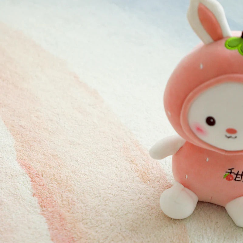 カラフル 水彩画風 選べる3種 もふもふ カーペット