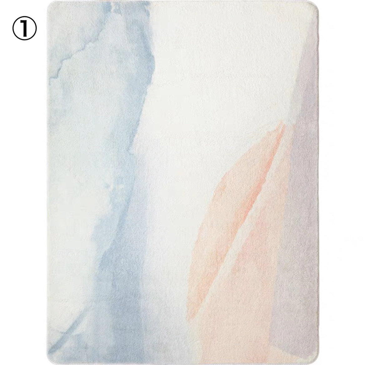 カラフル 水彩画風 選べる3種 もふもふ カーペット