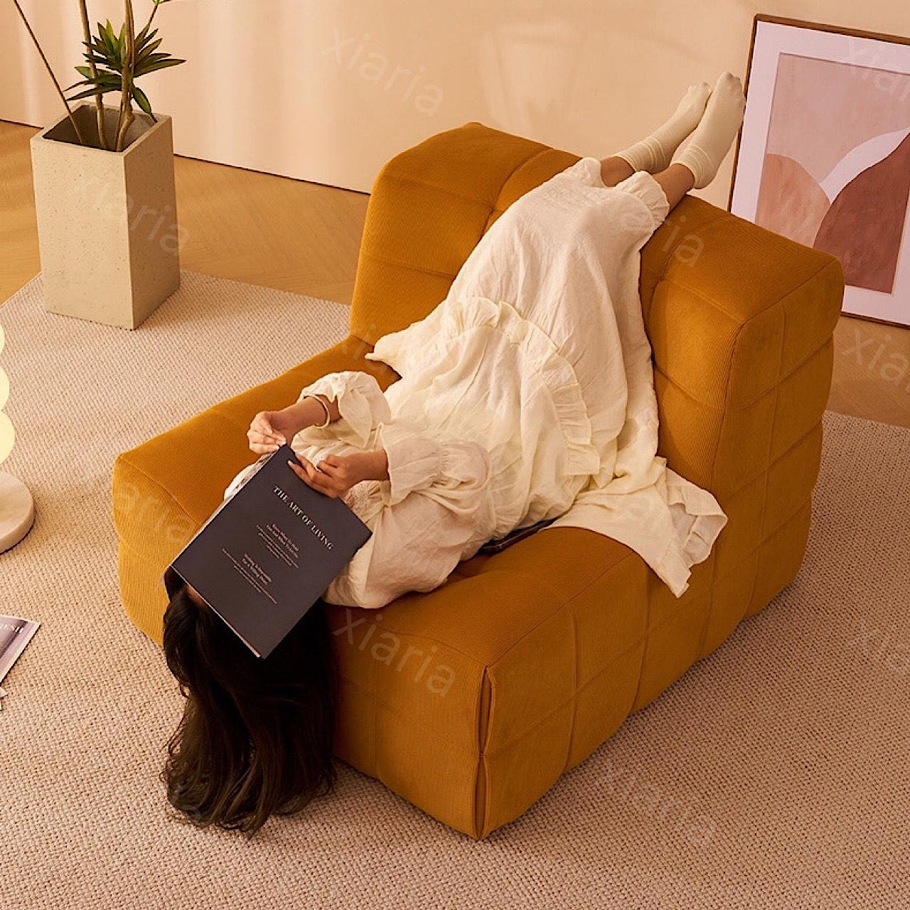 キャタピラ畳 シングル バルコニー レジャー リクライニング ソファ