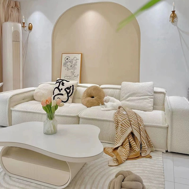 イタリア ソファ 北欧 デザイナー ストレート ローファ ブリック 家庭用 ソファ クリーム スタイル ヴィラ ヴィンテージ ソファ