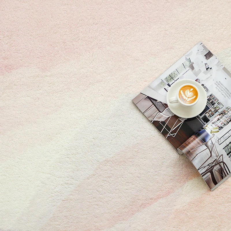 カラフル 水彩画風 選べる3種 もふもふ カーペット