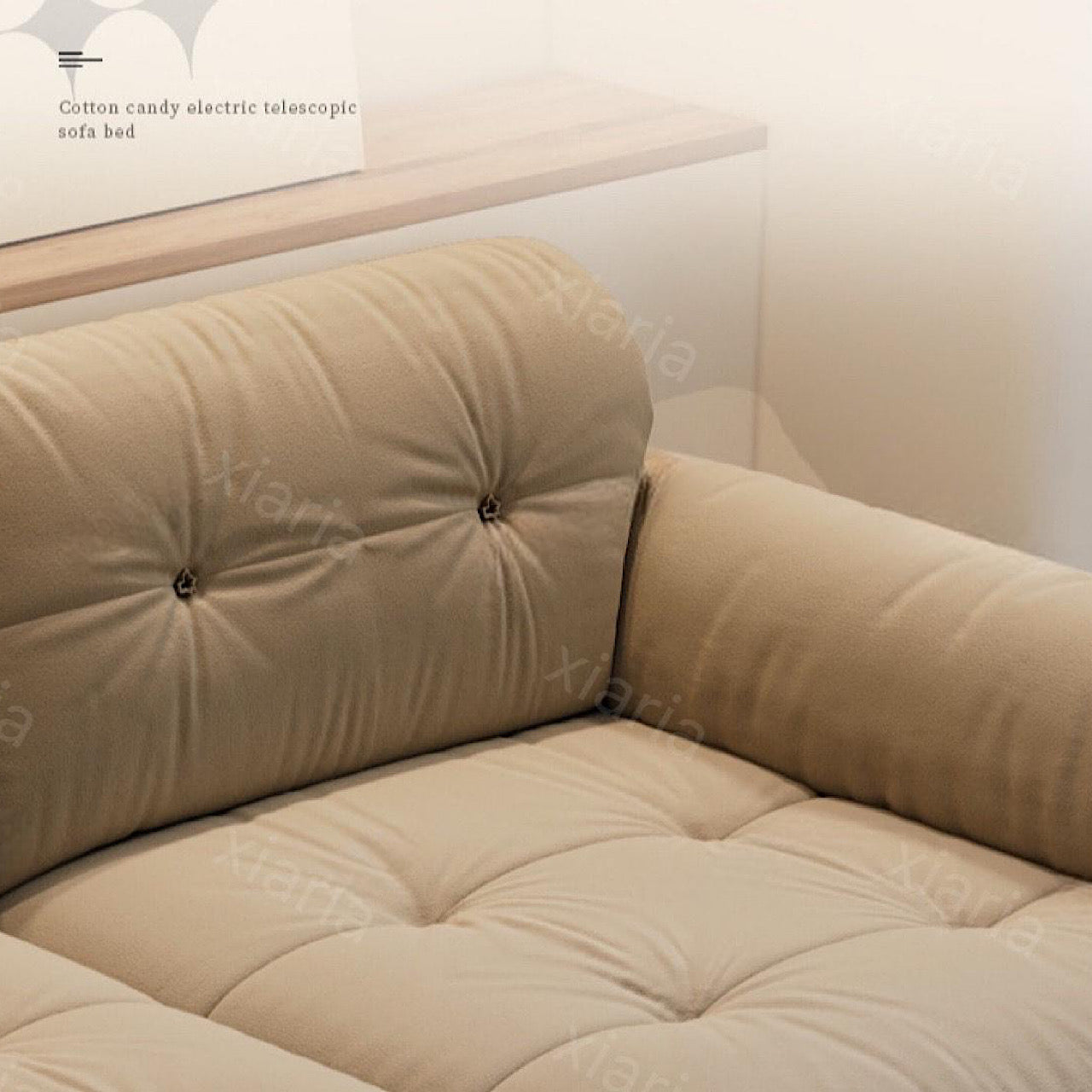 ピナクル エレファントイヤーズ クラウド 電動 ソファベッド クリーム スタイル リビングルーム モダン ソファ