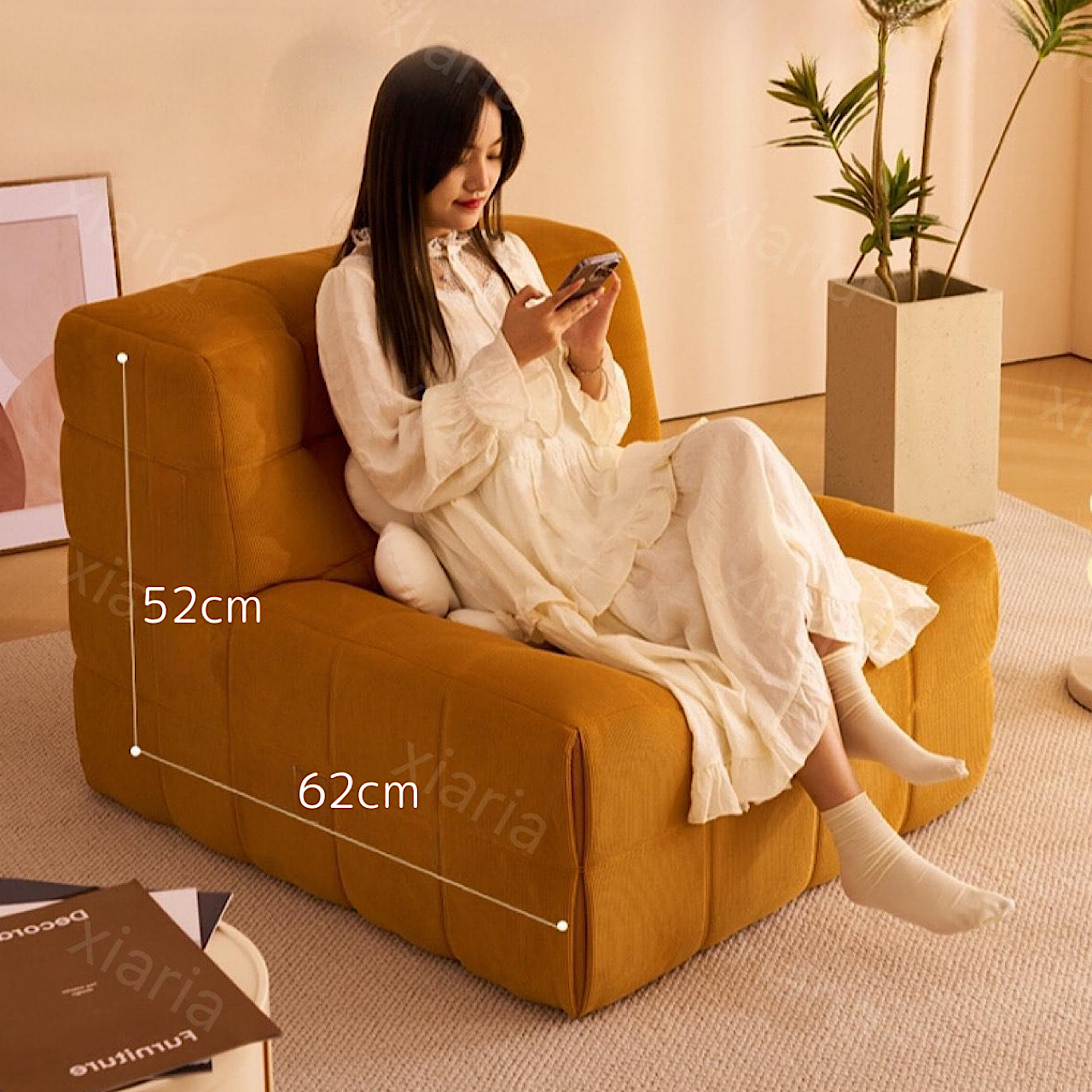 キャタピラ畳 シングル バルコニー レジャー リクライニング ソファ