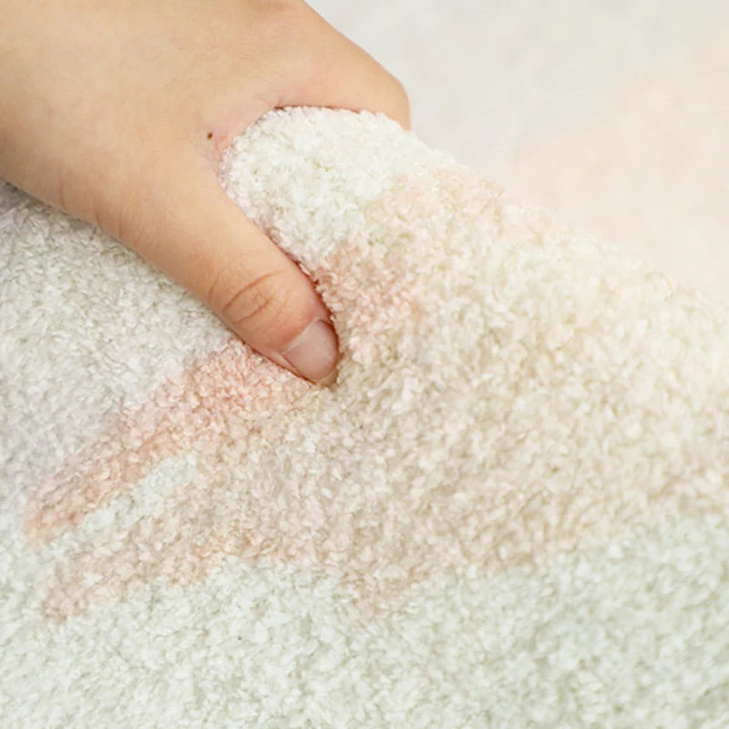 カラフル 水彩画風 選べる3種 もふもふ カーペット