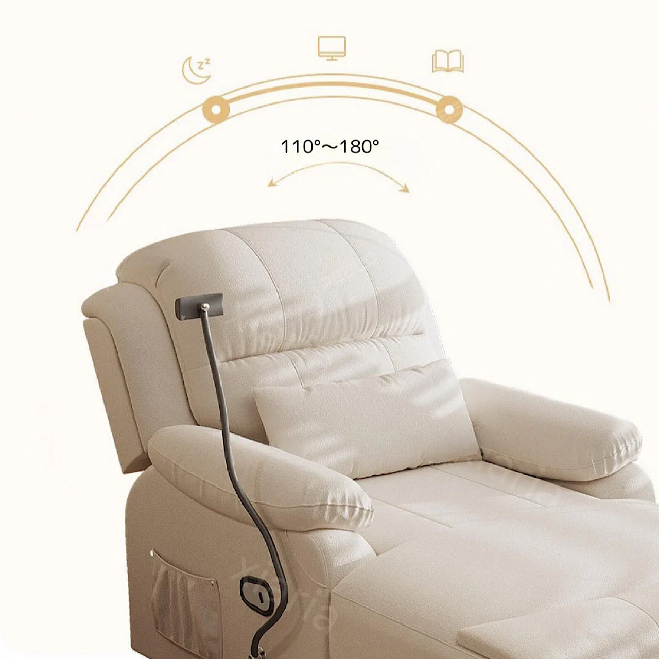 タフィー シェーズ ラウンジ ソファ シングルルーム ベッドルーム ベッド 180°横たわる フラット ビューティー カウチ チェア