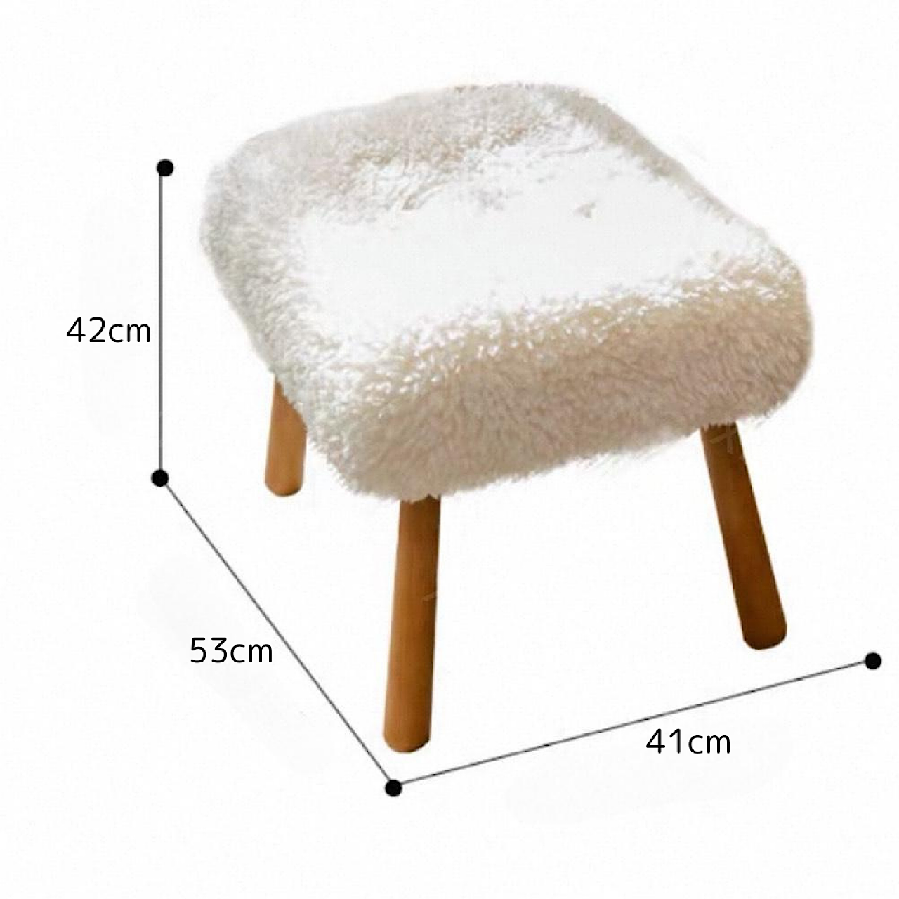 北欧風 ロッキング チェア ラムウール シャギー ホーム バルコニー